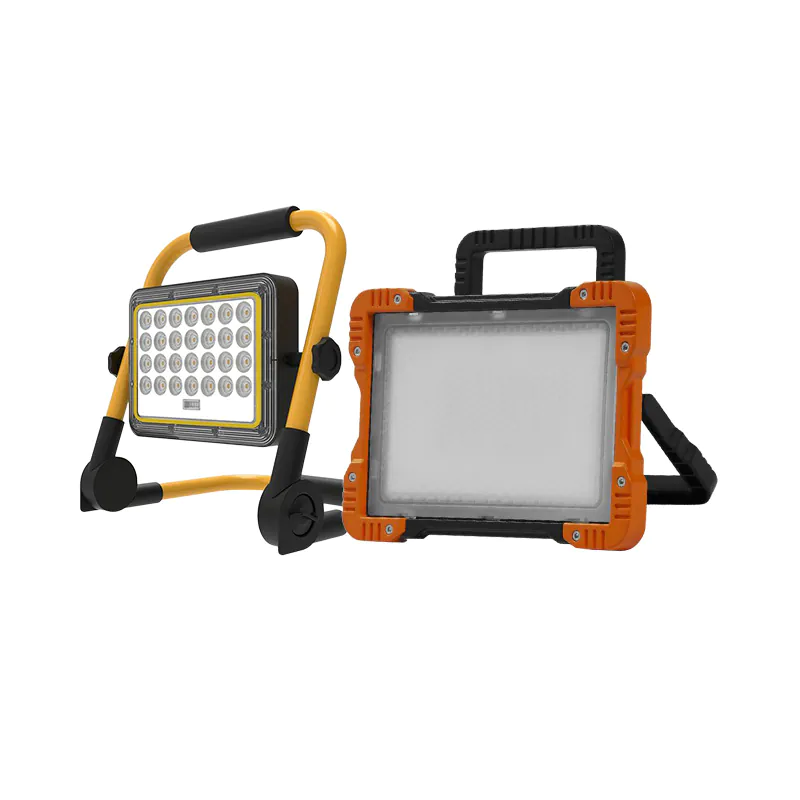 Schijnwerpers op accu